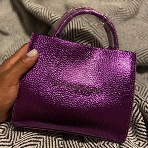 Brandon Blackwood Metallic Purple Purse